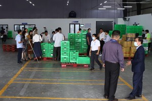 前江果蔬採購與經銷中心一隅。