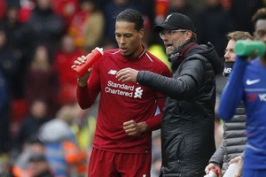 克洛普（右）與范迪克。（圖源：互聯網）