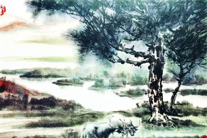 竊竊細語　張漢明 畫