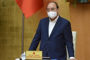 政府總理阮春福會上致詞。（圖源：光孝）