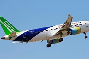 C919在試飛。（圖源：互聯網）