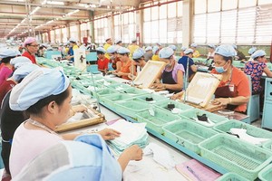 寶元公司勞工春節後返崗復工。（圖源：貴賢）