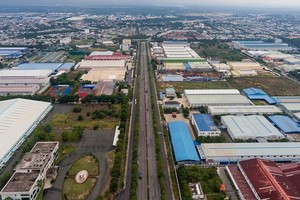 高速公路的開闢將為兩省的社會經濟發展做出貢獻。圖為平福工業區一瞥。（圖源：VOV）