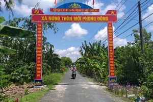 圖為堅江省永順縣豐東鄉新面貌。（圖源：艷莊）