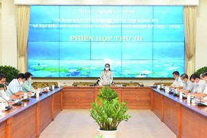 市人民議會代表選舉委員會人事小組正緊張和嚴格開展選舉籌備工作。（圖源：越勇）