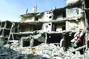 敘利亞很多建築物都被戰火損毀。（圖源：互聯網）