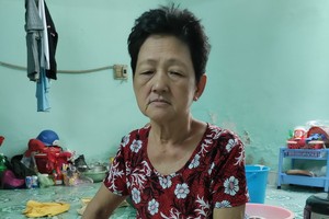 陳淑明在租房內。