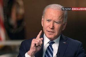 拜登接受 ABC 專訪。（圖源：ABC News）