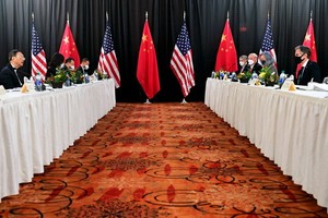 美中高層會談現場。（圖源：路透社）