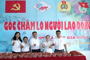 西貢水海產品貿易股份公司的“關照勞工”餐區。