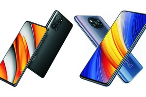 智能手機POCO F3(左)和POCO X3 Pro(右)。（圖源：互聯網）