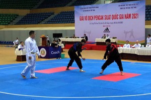 2021年馬來武術錦標賽比賽一瞥。（圖源：陳黎琳）