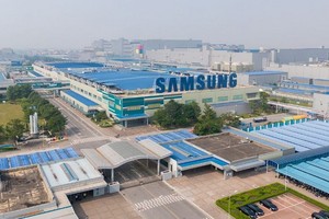 越南三星電子工廠一瞥。