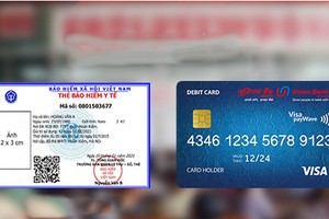 新醫保卡的大小與ATM卡一樣。