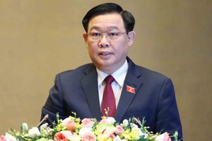 國會主席王廷惠致閉幕詞。（圖源：越通社）