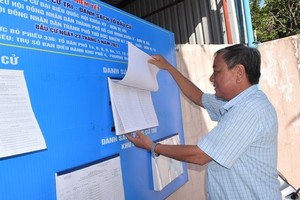 市民查看選民名單。（圖源：廷理）