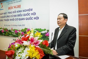 國會常務副主席陳清敏在會上致開幕詞。（圖源：英芳）