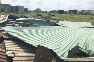 平政縣的某違建區域被拆卸。