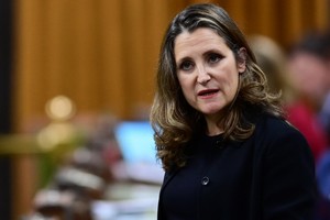 加拿大聯邦副總理兼財長弗里蘭。（圖源：加通社）