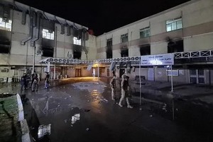 發生火災的醫院。（圖源：互聯網）