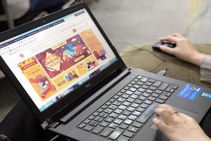 “越南優質年貨集市”是越南首個年貨網上集市。（圖源：越通社）