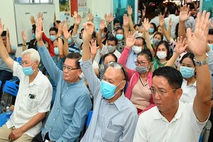 全部選民贊同陳留光同志應選國會代表。