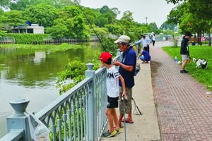 須整頓在護岸釣魚情況