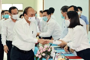 國家主席阮春福致力推動福門與古芝縣發展