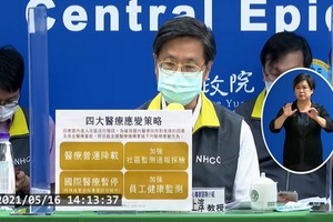 指揮中心要求，為避免全台確診病人無病床收治，全台醫療機構實施門診營運降載等四項措施。（圖源：互聯網）