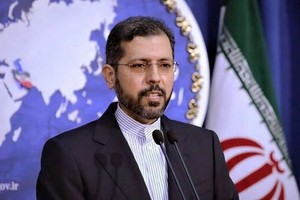 伊朗外交部發言人哈蒂布扎德。（圖源：推特）