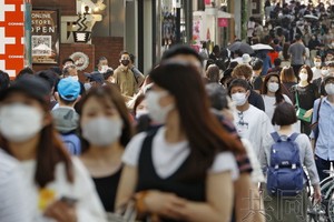 日本東京街頭。（圖源：共同社）