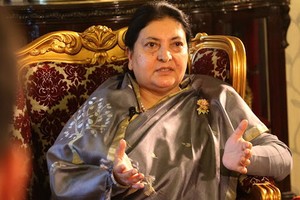 尼泊爾總統班達裡。（圖源：新華社）