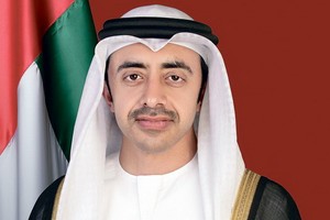 外交和國際合作部部長謝赫‧阿卜杜拉‧本‧扎耶德‧納納揚。（圖源：阿聯酋通訊社）