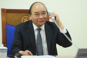 值格魯吉亞獨立日紀念，國家主席阮春福向格魯吉亞總統薩洛梅‧祖拉比什維利致電祝賀。（示意圖源：VGP）