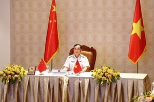 越南人民海軍司令陳青嚴少將。（圖源：人民軍隊報）