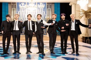 韓國防彈少年團。（圖源：韓聯社）