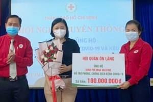 溫陵會館與慶雲南院響應購買疫苗活動