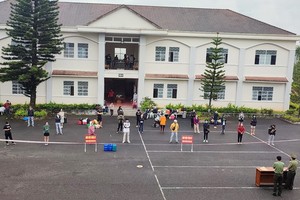 圖為林同省公安廳業務培養培訓中心的集中隔離區。（圖源：林園）