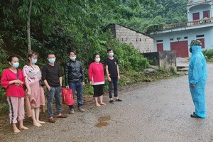 邊防部隊查獲的非法入境者。（圖源：邊防部隊提供）