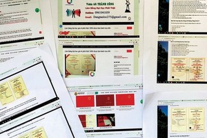 網上公開承辦各種文憑和證書。