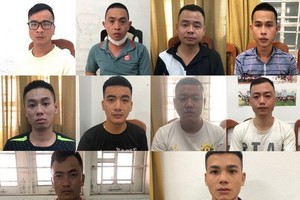 被抓獲的放高利貸團夥。（圖源：警方提供）