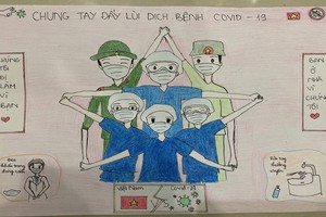 “攜手趕走疫情”繪畫比賽