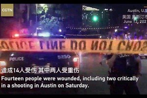 美國當地時間6月12日凌晨1時30分許，德克薩斯州奧斯丁市中心發生槍擊事件，造成14人受傷。（圖源:視頻截圖）