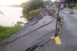 坍塌現場。（圖源：安江新聞網）