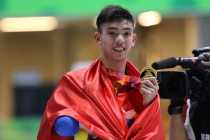 游泳運動員阮輝煌。（圖源：互聯網）