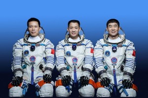 3名太空人執行神舟十二號載人飛行任務。（圖源：新華社）