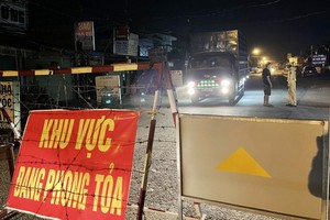 平陽省新淵市新福慶坊被封鎖。（圖源：KD）