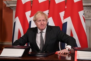 英國脫離歐盟後把加入CPTPP定位為貿易政策的支柱。圖為英國首相約翰遜。（圖源：路透社）