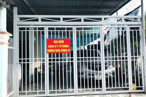 平陽省首例第一代密接者居家隔離。（圖源：平陽省蒲鵬縣醫療中心）