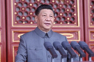 中國共產黨中央總書記、國家主席、中央軍委主席習近平發表重要講話。（圖源：新華社）